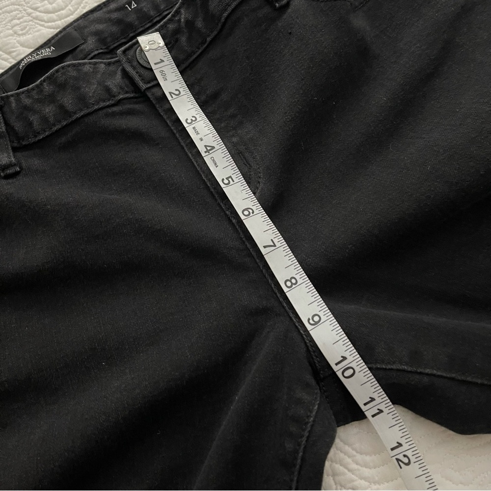 Simply Vera Vera Wang Jeans Skinny Stretch Denim Size 14 Black - Picture 11 of 14